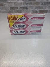  Super Poli-Grip Super Poligrip Original Formula Zinc Free Denture 2.4oz( 3pack)
