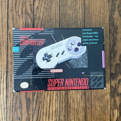 Super Nintendo SNS-005 SNES Original Controller In Box CIB Authentic OEM