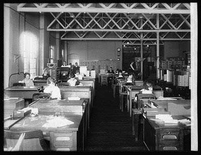 Photo:Acme Card System Co Office Interior Workers 1921 1922