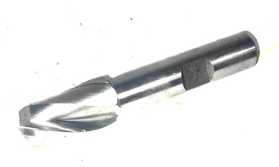 39/64'' End Mill, 1-1/4'' Flute, 1/2'' Shank, 3-1/4'' OAL, HSS (UE-12-M-1)