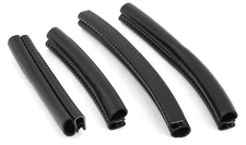 XMHF Car Rubber Sealing Sealed Strip Door Guard Buffer Protector Black 4pcs