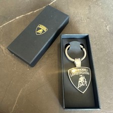 Lamborghini Gold Keychain Genuine Luxury Car Logo Brand New Unused 