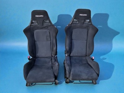 08-15 MITSUBISHI LANCER EVOLUTION EVO X FRONT RECARO CLOTH SEATS  DAMAGED 