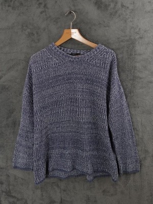 Nobodys Kinderpullover Damen mittelblau Grobstrick Bio Baumwolle Pulli NC
