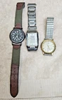 LOT OF 3 VINTAGE WATCHES, SWISS ARMY, CARAVELLE BY BULOVA & TIMEX 400 FOR PARTS