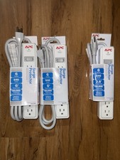 Lot Of 3 APC Surge Protectors - 2 6  , 1 2.5  