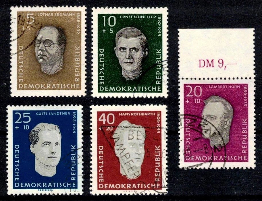 DDR 752-756 , gestempelt / o / KZ Opfer im 2.Weltkrieg /g4 - Bild 1 von 1