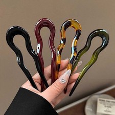 Women U Shaped Hairpin French Style Hair Pin Hair Stick Hair Fork Stick Pins NEW