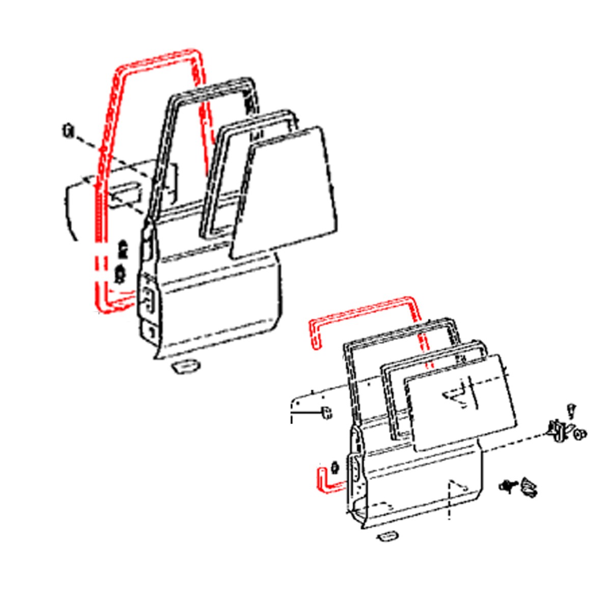 Fit Toyota Land Cruiser FJ70 FJ73 FZJ71 GRJ76 VDJ76 Rear Door