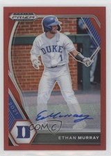2021 Panini Prizm Draft Picks Red 30/50 Ethan Murray #PDP147 Auto uk2