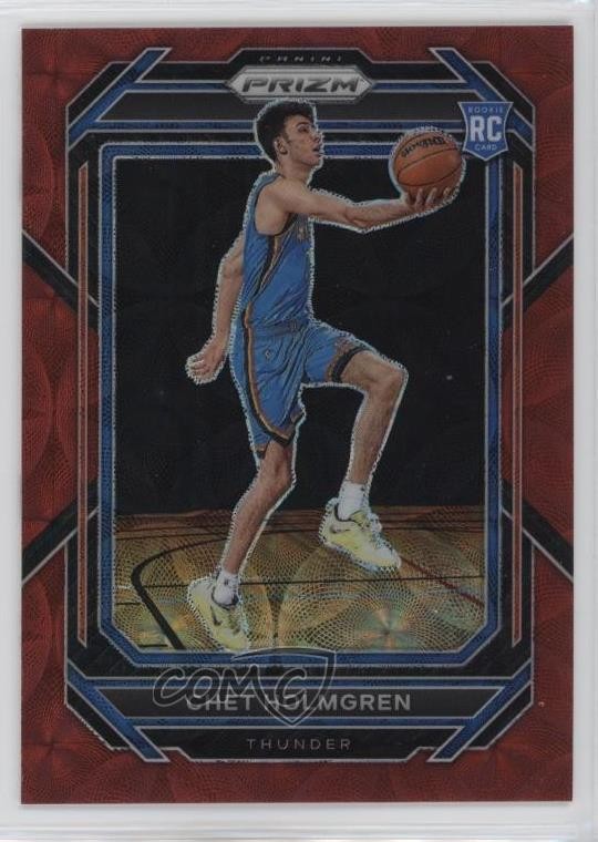 2022-23 Panini Prizm Choice Red Prizm /88 Chet Holmgren #266 0xu5