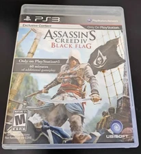 Assassin's Creed IV Black Flag PS3 CIB Complete Black Label Exclusive Content