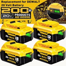 Pack 12.0AH For DeWalt 20V 20 Volt Max XR Lithium Ion Battery DCB206-2 DCB205-2