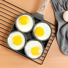 Olla de cuatro agujeros sartén tortilla antiadherente huevo jamón NUEVO máquina de desayuno
