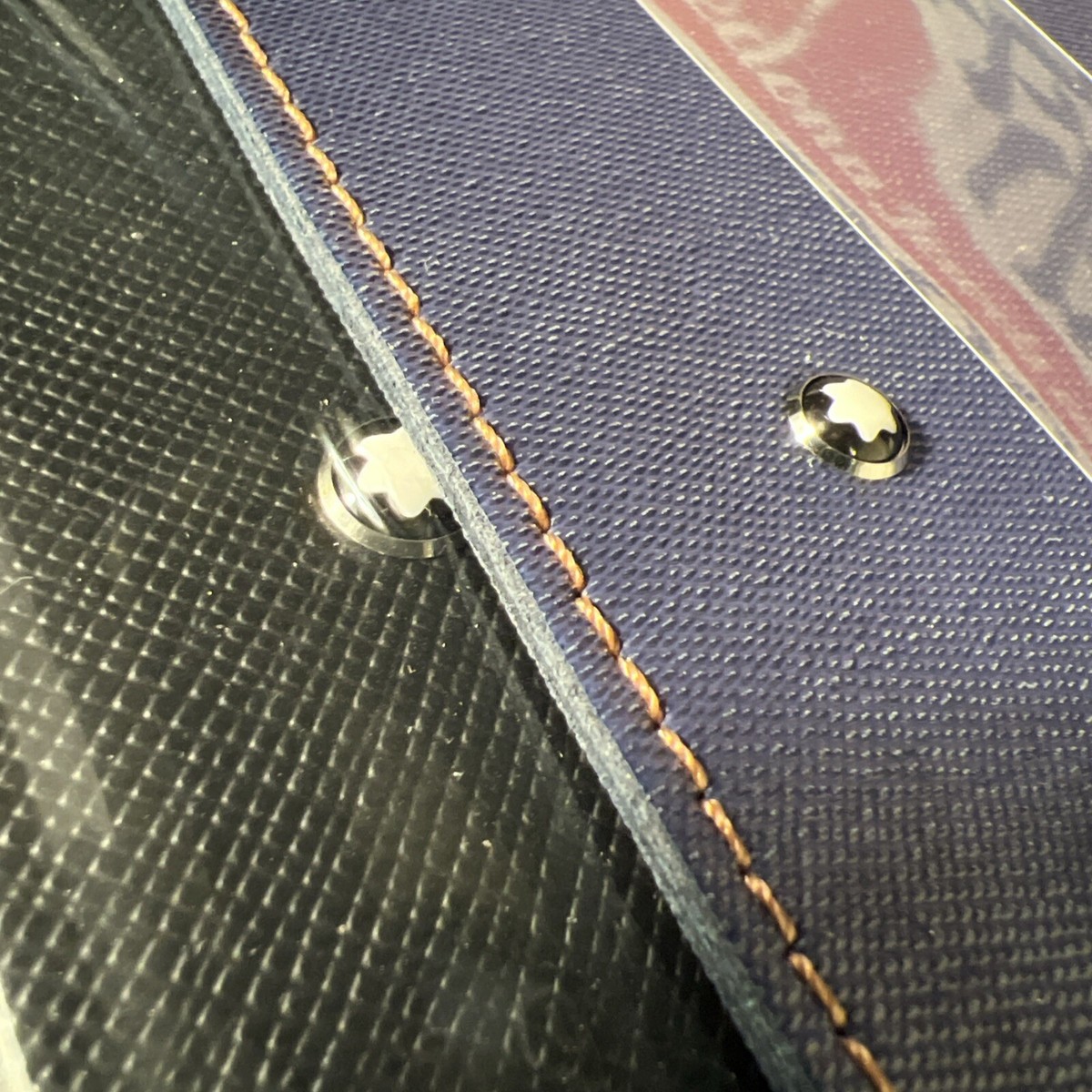 モンブラン　ノート　薄型ポーチ付き　MB125135 Montblanc 125135 Denim Part & Pass Notebook Pouch Pocket