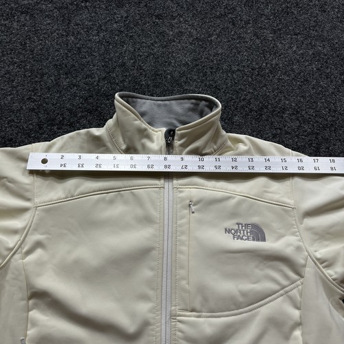 North Face Jacket Womens Size Small Cream Apex Bionic Soft Shell Coat Zip White - Picture 9 of 17