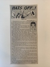Joey Jay Hats Off Milwaukee Braves 1958 Sporting News Baseball 4X9 Panel