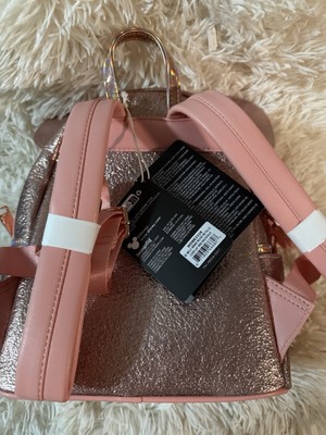 NWT Rare/Exclusive Disney Loungefly Cotton Candy Pink Sequin Backpack Disney Loungefly Exclusive Minnie Mouse Pink Cotton Candy  main image 2