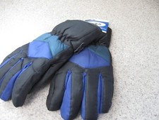 Winter Gloves Size Medium Comfort Warm Black with some blue colors