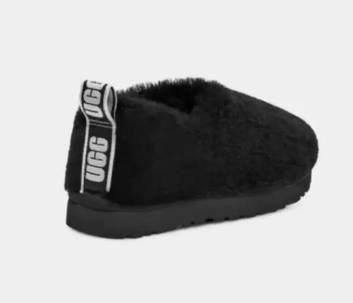 UGG Classic Cozy Sheepskin Shearling Bootie Slippers Black US 6 EUR 37 NWOB - Picture 6 of 7