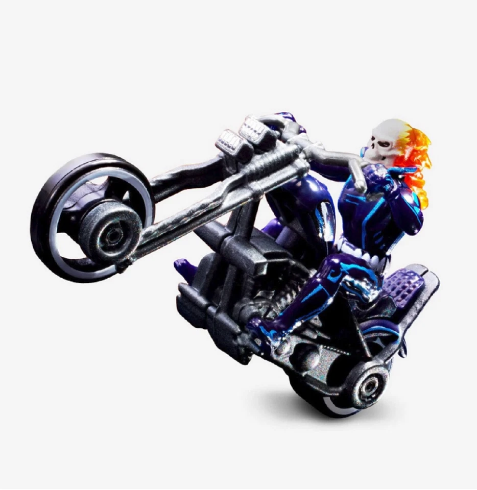 SDCC 2022 Hot Wheels Ghost Rider With Vehicle Mattel Creations RLC Marvel - Image 2 of 4
