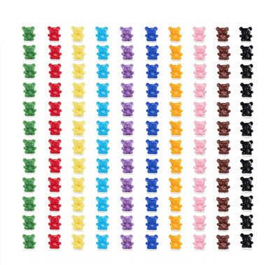 sansheng 200 PCS Mini Baby Bear CountersPlastic BearsSmall Counting Classific...