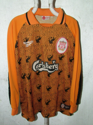 Vtg Original 1996 1998 Liverpool Reebok Goal Keepers Shirt XL 42/44 52inch Che