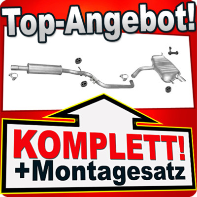 Auspuff für VW GOLF PLUS 1.6 102PS Auspuffanlage