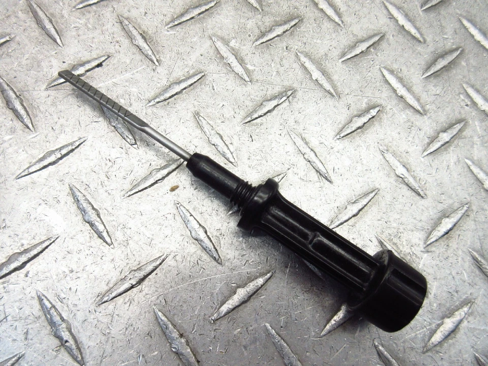 Yamaha YZFR6 R6 2001 01 02 OEM conjunto indicador de varilla de inmersión de fluido de aceite Foto 4 de 4