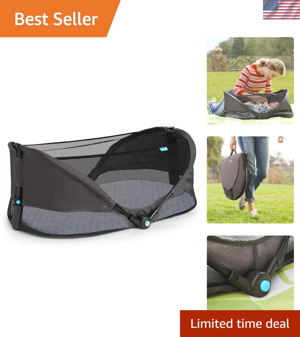 Folding Brica Baby Travel Pod with Mesh Panels Safe Play Area