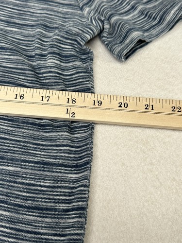 Penguin by Munsingwear Mens Henley T-Shirt Large Blue Striped L - Bild 6 von 8