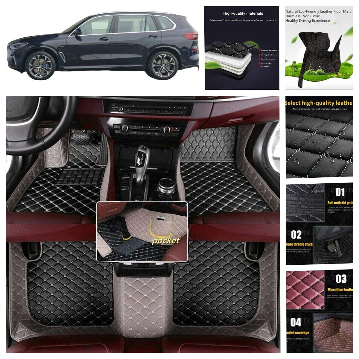 Floor Mats Custom for Cadillac CTS-V | WeatherTech, image size:1200x1200