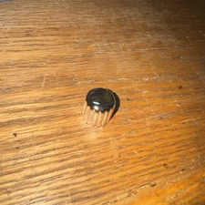 Chrome Plastic Amp Knob 5.5mm Push-on