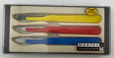 NOS 3 Piece Martor Scalpell Set - Made in Germany