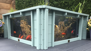 Lotus Clear View Garden Aquarium Grüner erhöhter Teich mit großen