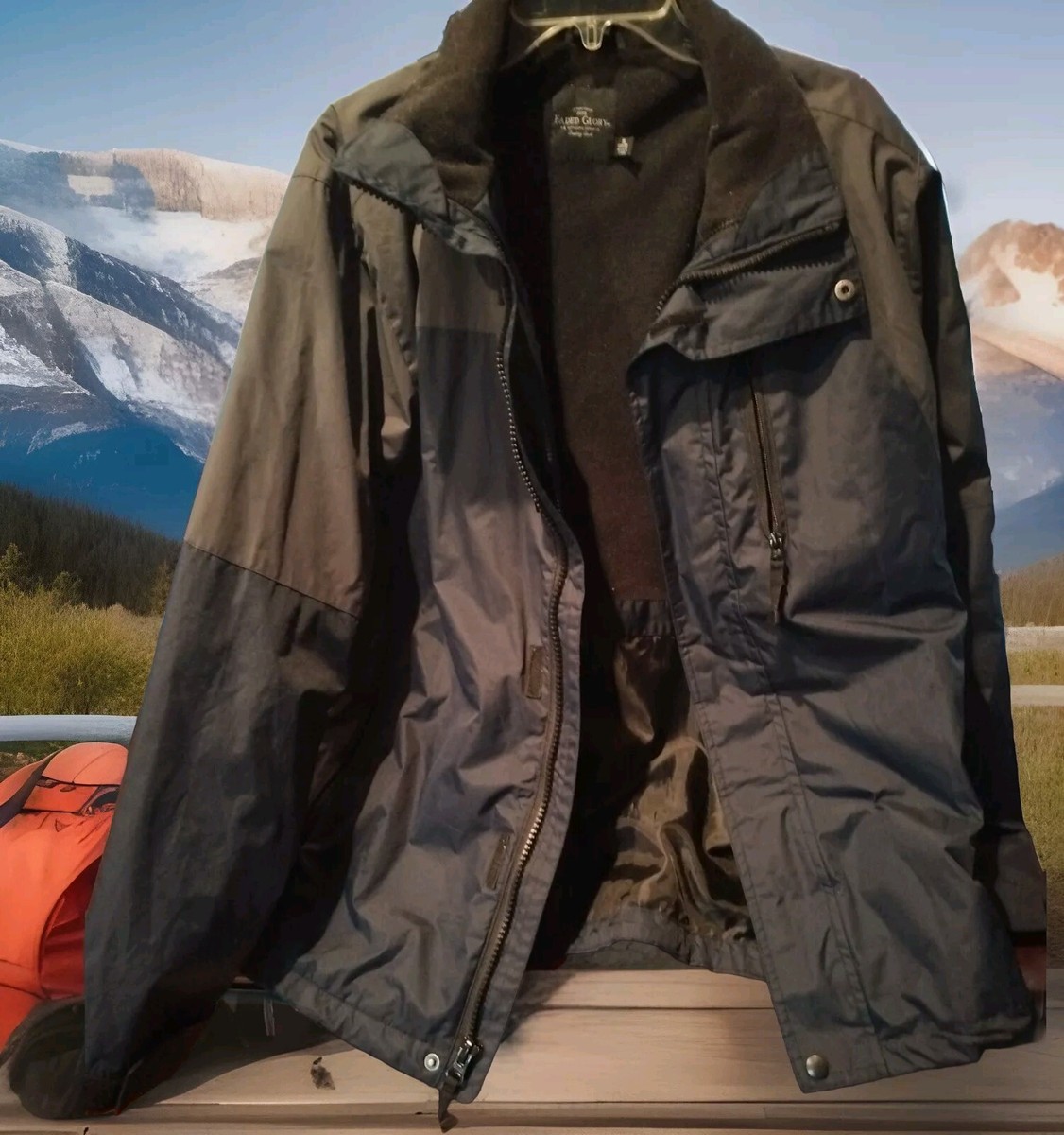 Faded Glory Men's Size Small Gray Navy Jacket