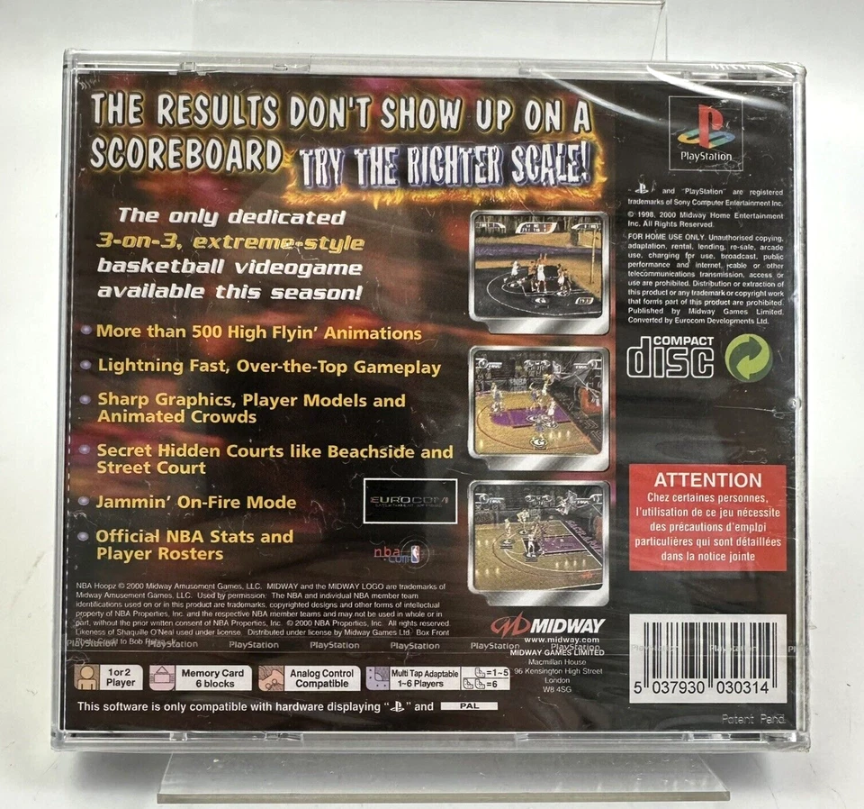 PS1 NBA Hoopz, New And Factory Sealed - Image 2 of 4
