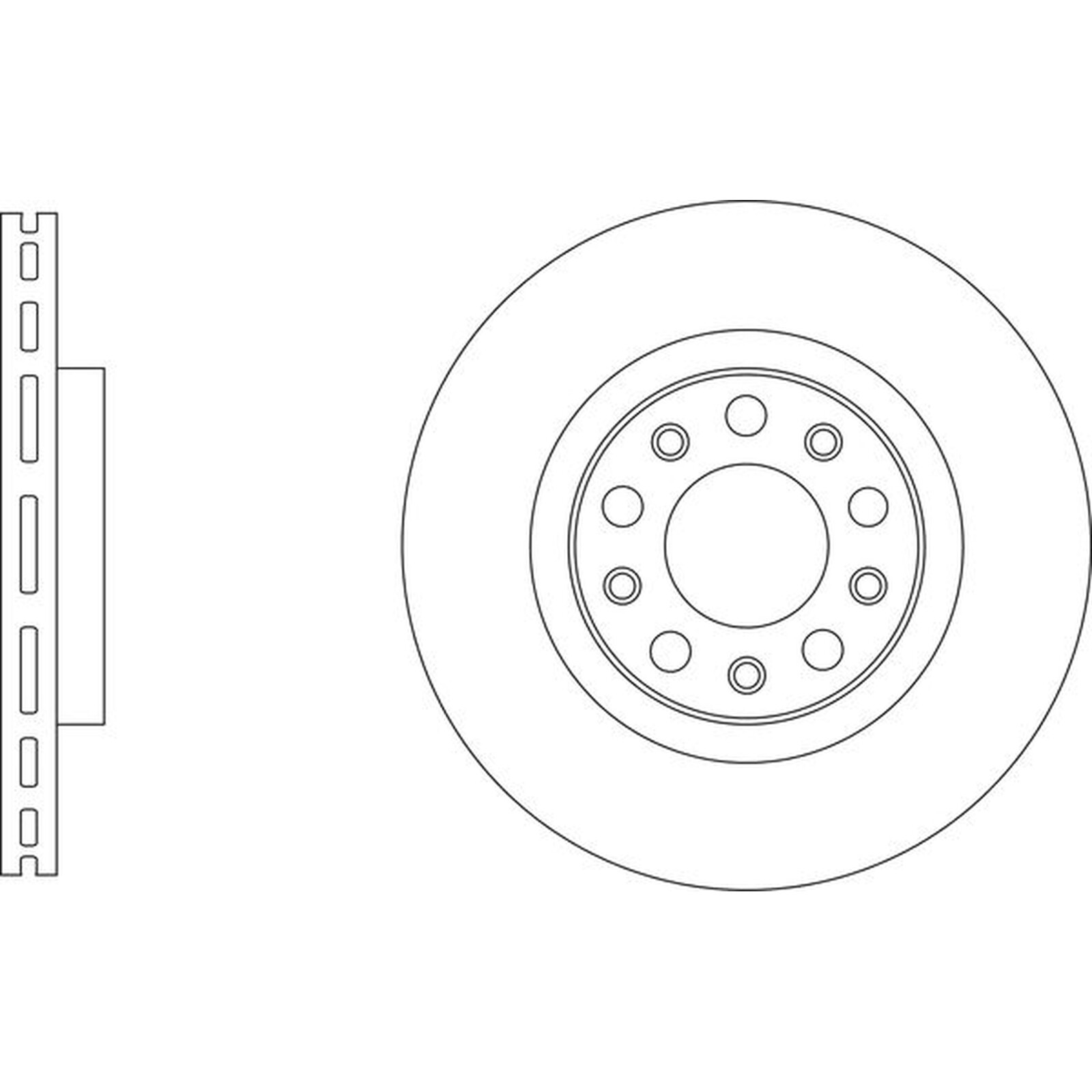 Apec Blue Brake Disc - Rear SDK6959 Fits Alfa Romeo Giulia and Stelvio - OE Spec