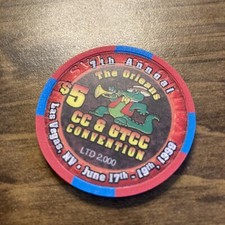 5 orleans 7th annual casino chip las vegas nevada obsolete super rare