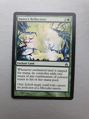 Dawn's Reflection, MTG Fifth Dawn (2004). Common Green Enchantment NM
