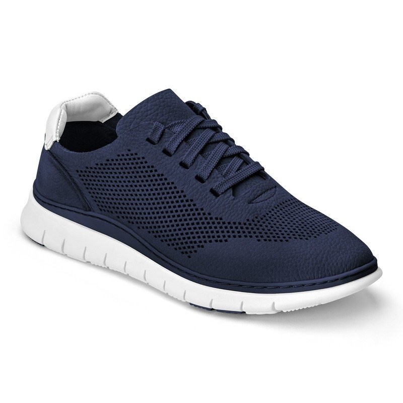 Vionic Fresh Joey Womens Nubuck Super Light Comfort Trainer Navy