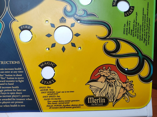 GAUNTLET control panel metal with artwork NICE - Picture 6 of 8