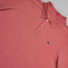 Vineyard Vines Men's Performance Pique Golf Polo Shirt Size M Pink Whale Preppy