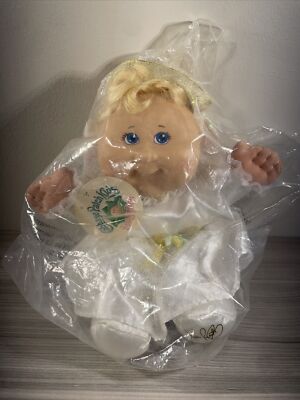 Cabbage Patch Kids Snugglies Angel Greta Bianca Original Packaging w/ Tag New! 