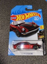 Hot Wheels~CUSTOM DATSUN 240Z~burgundy #140/365 Night Burnerz 1/10