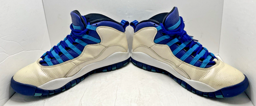 Nike Jordan Retro 10 Charlotte Hornets 2016 310805-107 Uomo Taglia 9,5 - Foto 3 di 10