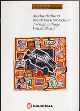 Vauxhall Sureguard Extended Warranty 1991 UK Market Sales Brochure 