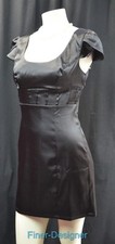 Guess short dress LBD BLACK satin DRESS stretch bodycon sheath sexy mini 7 NEW