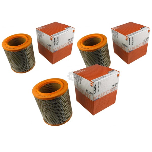 3X Mahle / Knecht LX 478/1 Luftfilter Filter Air-image