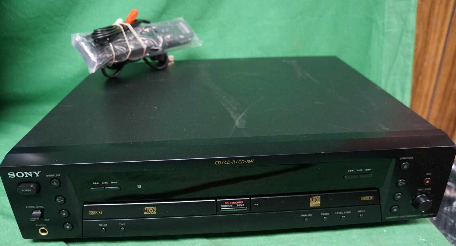 Sony RCDW3 Compact Disc Recorder Player CD CDR CDRW W/Remote eBay
